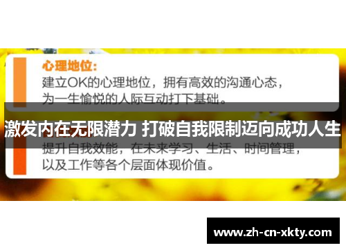 激发内在无限潜力 打破自我限制迈向成功人生